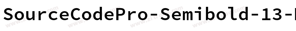 SourceCodePro-Semibold-13字体转换
