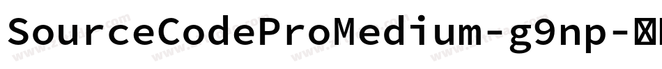SourceCodeProMedium-g9np字体转换