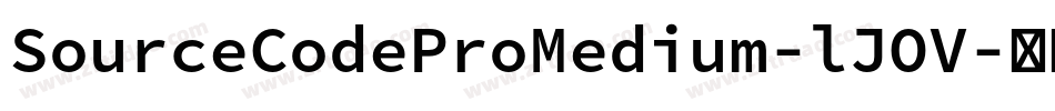 SourceCodeProMedium-lJOV字体转换
