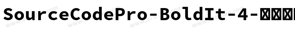 SourceCodePro-BoldIt-4字体转换