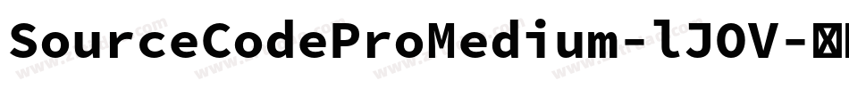 SourceCodeProMedium-lJOV字体转换