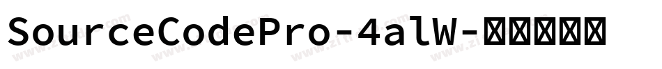 SourceCodePro-4alW字体转换
