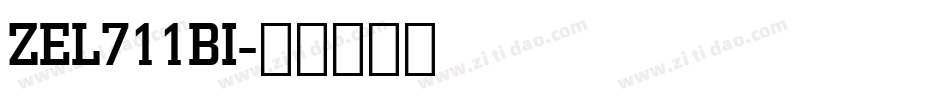 ZEL711BI字体转换