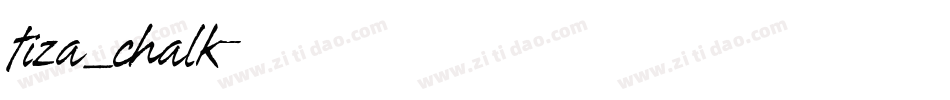 tiza_chalk字体转换