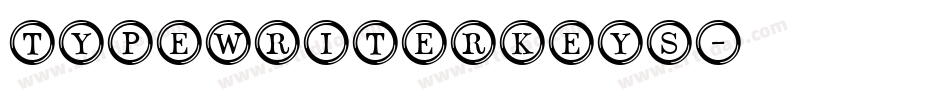 TypewriterKeys字体转换