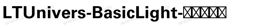 LTUnivers-BasicLight字体转换