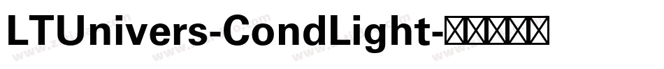 LTUnivers-CondLight字体转换