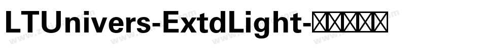 LTUnivers-ExtdLight字体转换