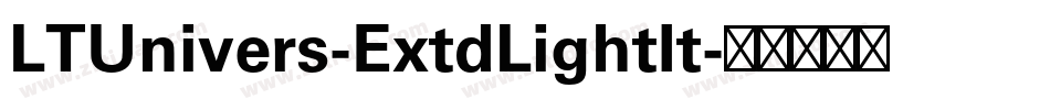 LTUnivers-ExtdLightIt字体转换