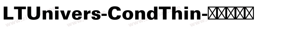 LTUnivers-CondThin字体转换
