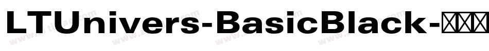 LTUnivers-BasicBlack字体转换