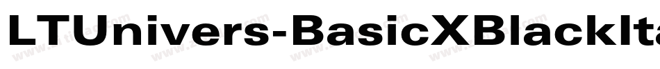 LTUnivers-BasicXBlackItalic字体转换