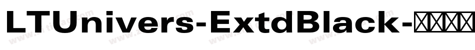 LTUnivers-ExtdBlack字体转换