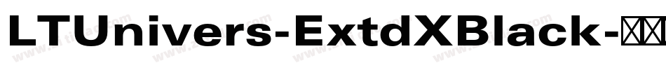 LTUnivers-ExtdXBlack字体转换