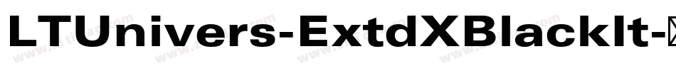 LTUnivers-ExtdXBlackIt字体转换