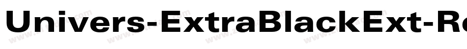 Univers-ExtraBlackExt-Regular字体转换