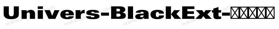 Univers-BlackExt字体转换