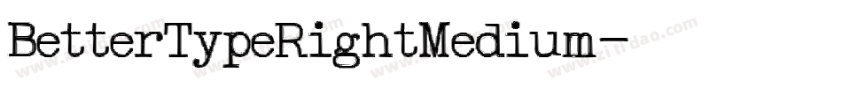 BetterTypeRightMedium字体转换