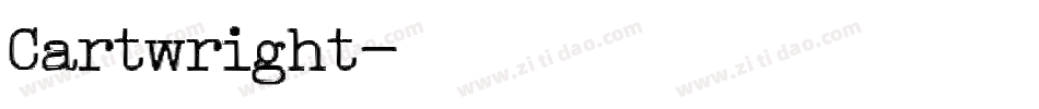 Cartwright字体转换