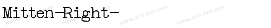 Mitten-Right字体转换
