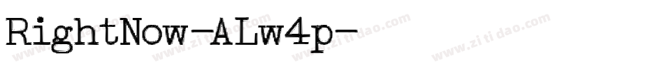 RightNow-ALw4p字体转换
