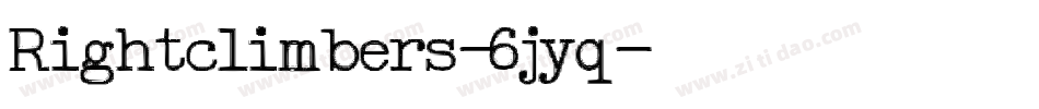 Rightclimbers-6jyq字体转换