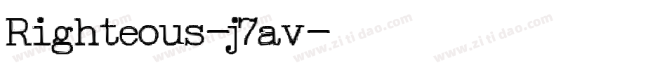 Righteous-j7av字体转换