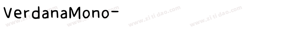 VerdanaMono字体转换