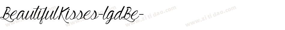 BeautifulKisses-lgdBe字体转换