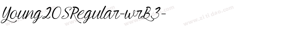 Young20SRegular-wrB3字体转换