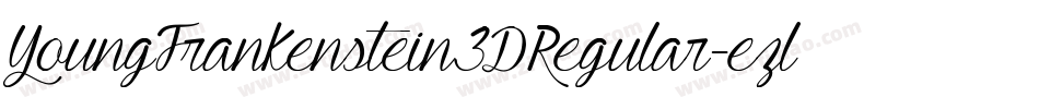 YoungFrankenstein3DRegular-ezlB字体转换