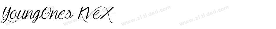 YoungOnes-KVeX字体转换