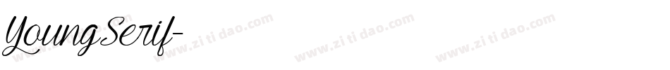 YoungSerif字体转换