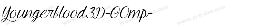 Youngerblood3D-O0mp字体转换
