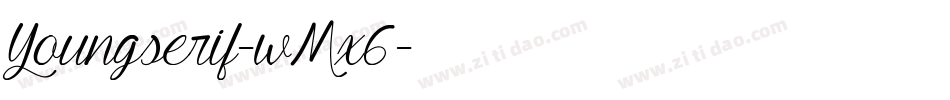 Youngserif-wMx6字体转换