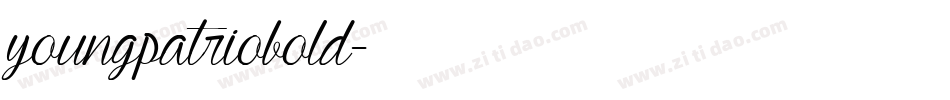 youngpatriobold字体转换