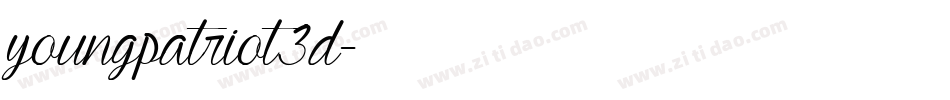 youngpatriot3d字体转换