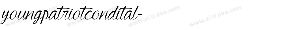 youngpatriotcondital字体转换
