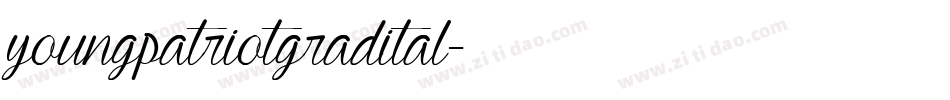 youngpatriotgradital字体转换