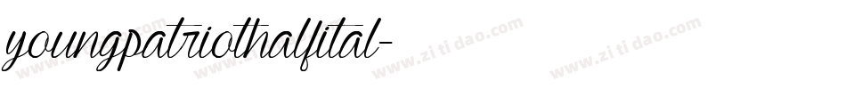youngpatriothalfital字体转换