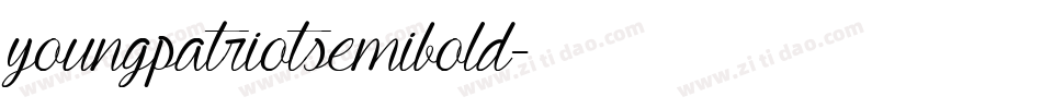 youngpatriotsemibold字体转换