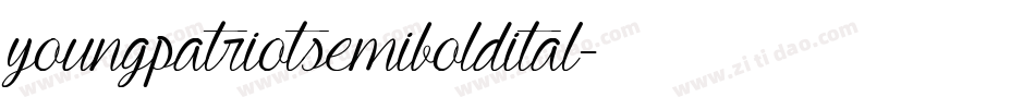 youngpatriotsemiboldital字体转换