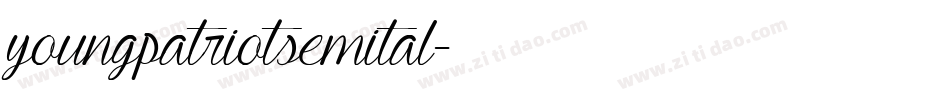 youngpatriotsemital字体转换
