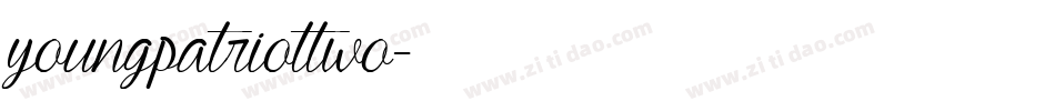 youngpatriottwo字体转换