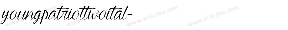 youngpatriottwoital字体转换