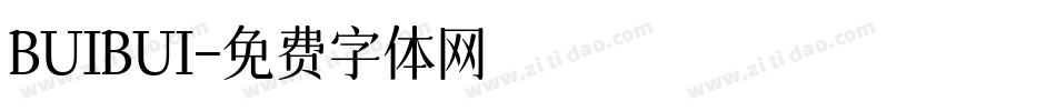 BUIBUI字体转换