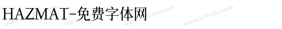 HAZMAT字体转换