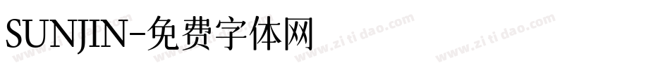 SUNJIN字体转换