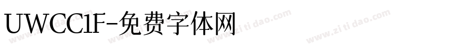 UWCC1F字体转换