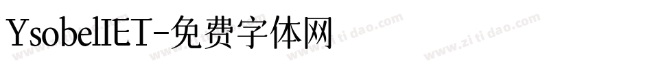 YsobelIET字体转换